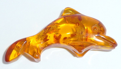 Bernstein Tierfigur Delfin Delphin Figur kaufen