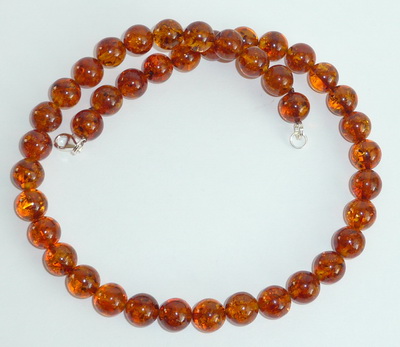 cognac Perlenkette Ostsee