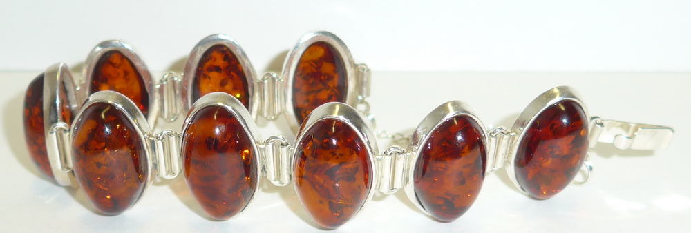 Armband Ostseebernstein cognac