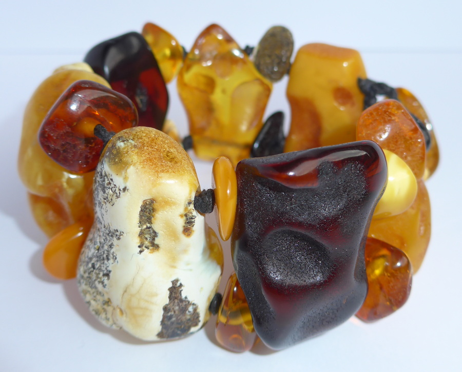 Bernstein Unikatarmband