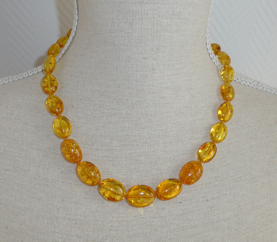 Bernstein Halskette klassisch Damen