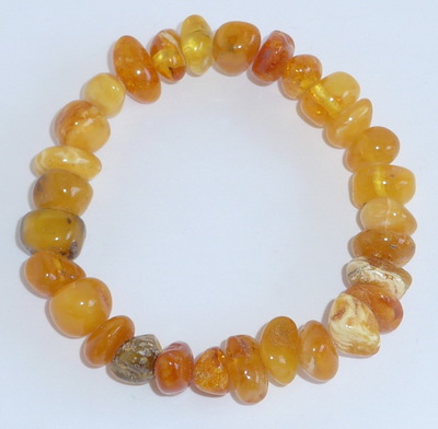 Bernstein Armband orange