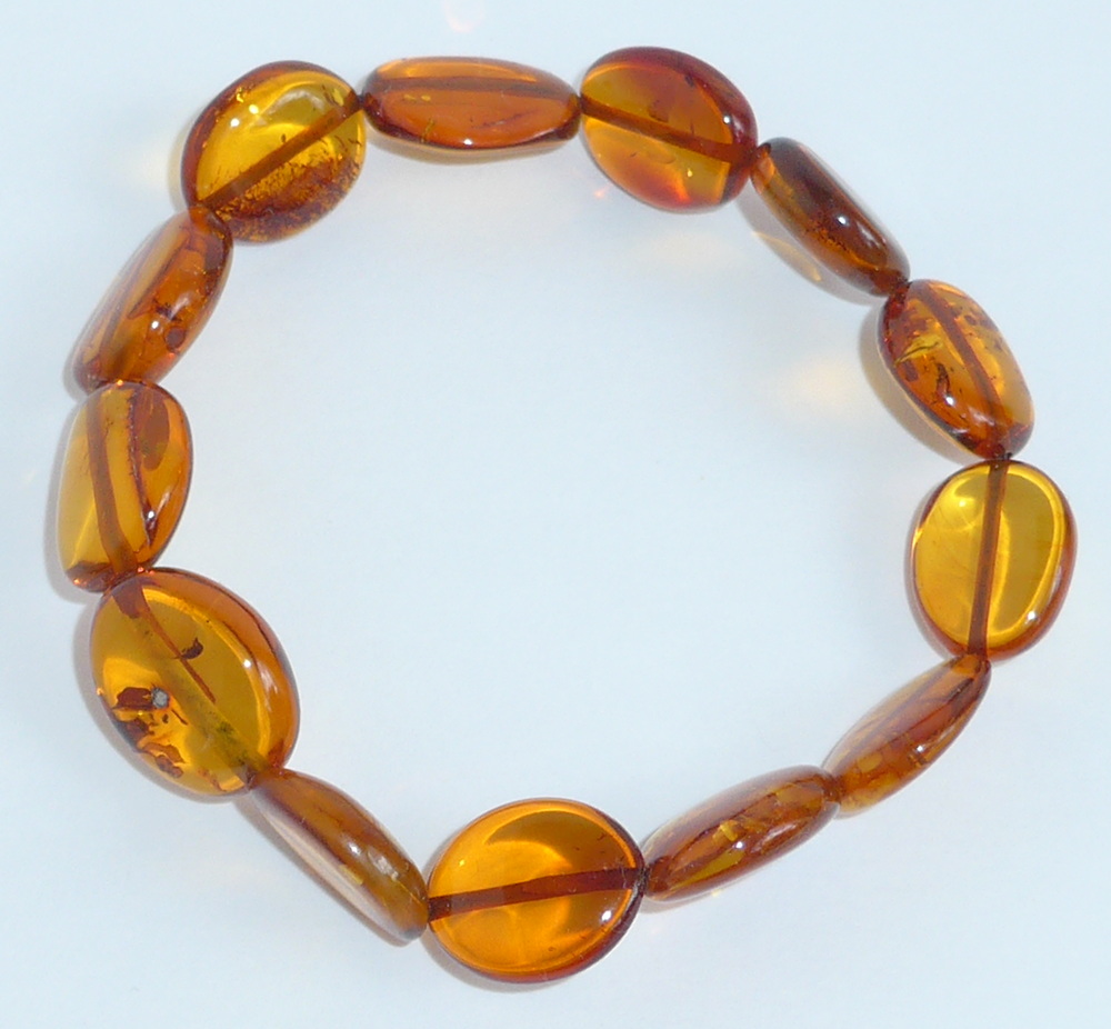 cognac farbene Bernsteinarmbänder