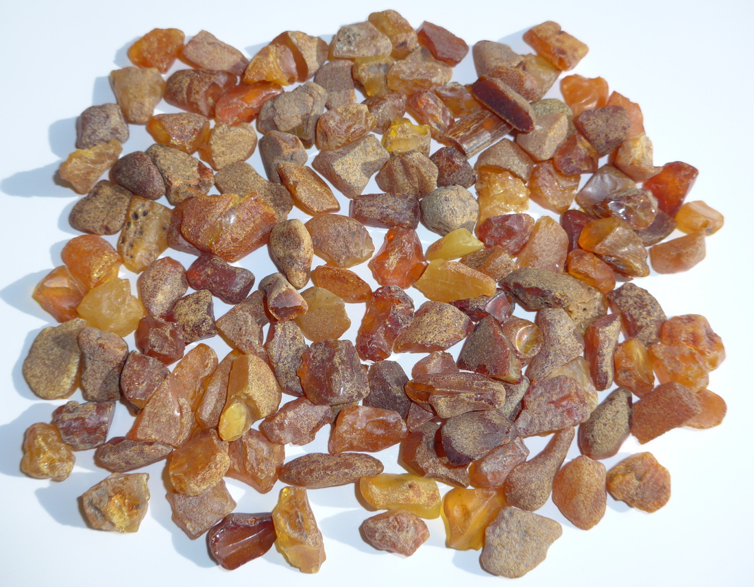 Ostseebernstein Stücke unbehandelt naturbelassen