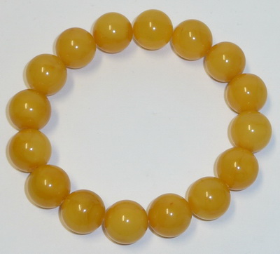 Bernstein Perlenarmband butterscotch