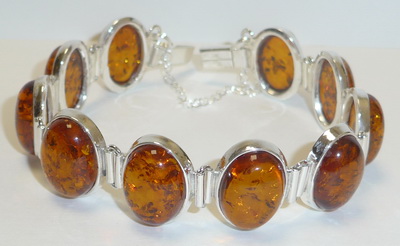 Bernstein Armband cognac