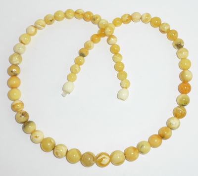 kleine gelbe Perlen Bernsteinkette