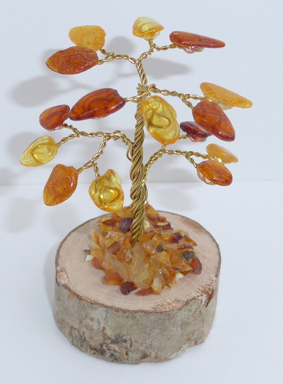 kleiner Bernsteinbaum mehrfarbig