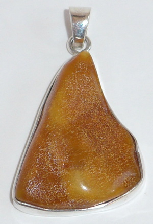 Butterbernstein Anhnger Silber