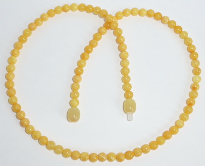 Kleine gelbe Bernstein Perlenkette
